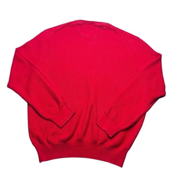 Polo Ralph Lauren Pima Cotton Men’s Sweater XL Red Crew Neck Knit Preppy Golf - Picture 4 of 8